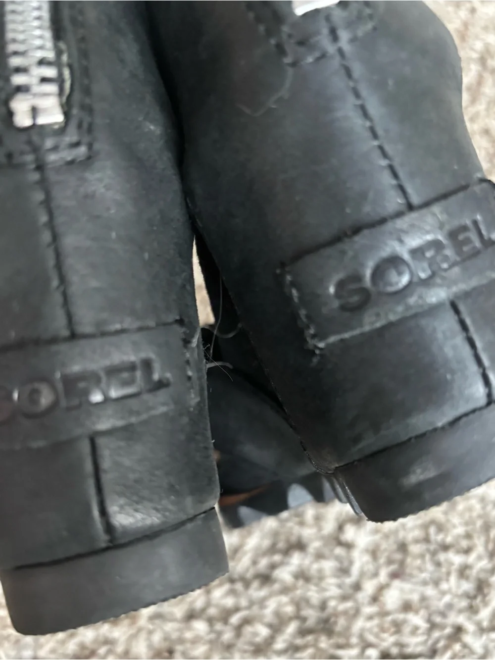 Sorel Black Crisscross Ankle Strap Wedge Sandals Joanne ll